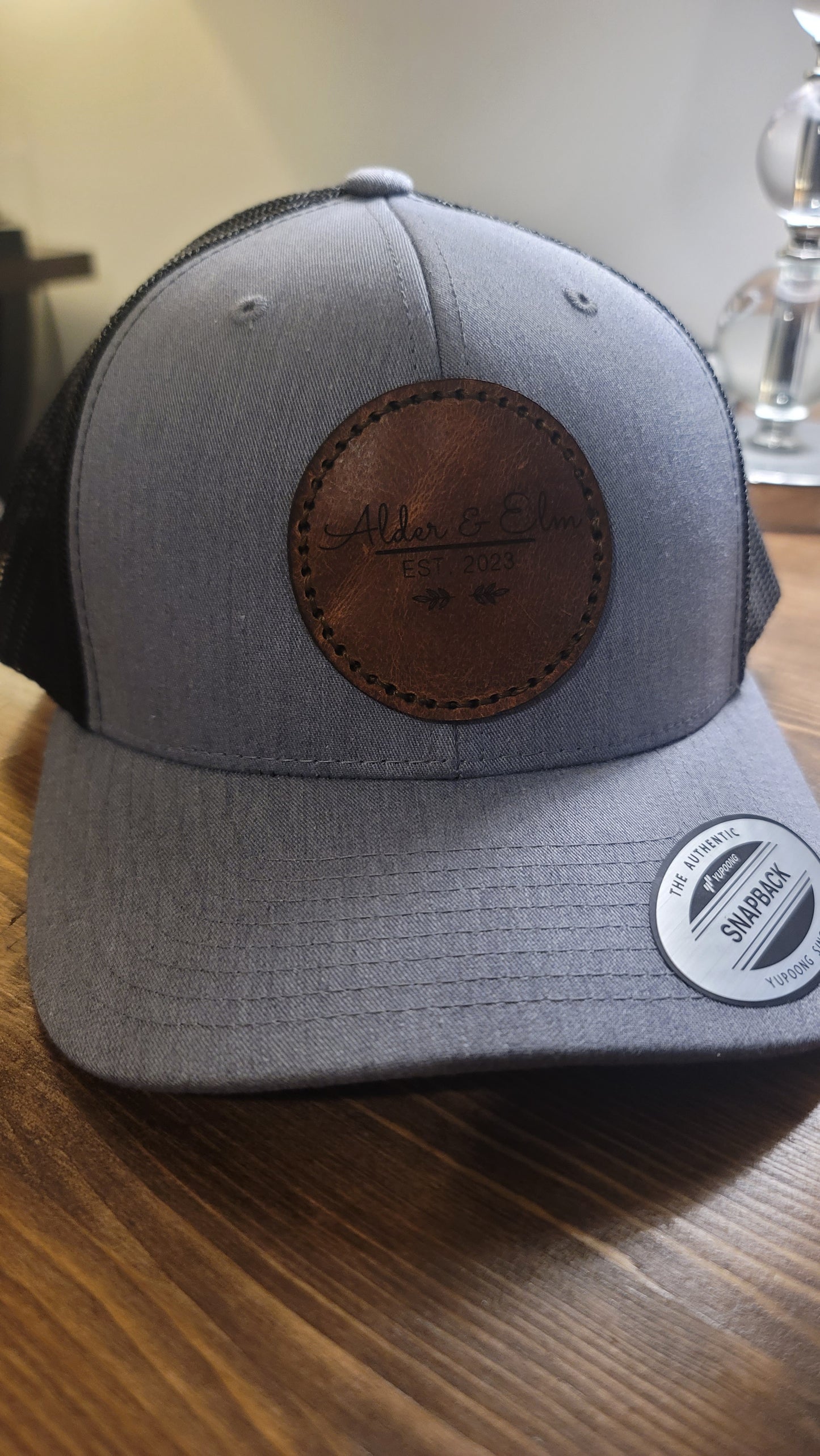 Custom Leather Patch Hat