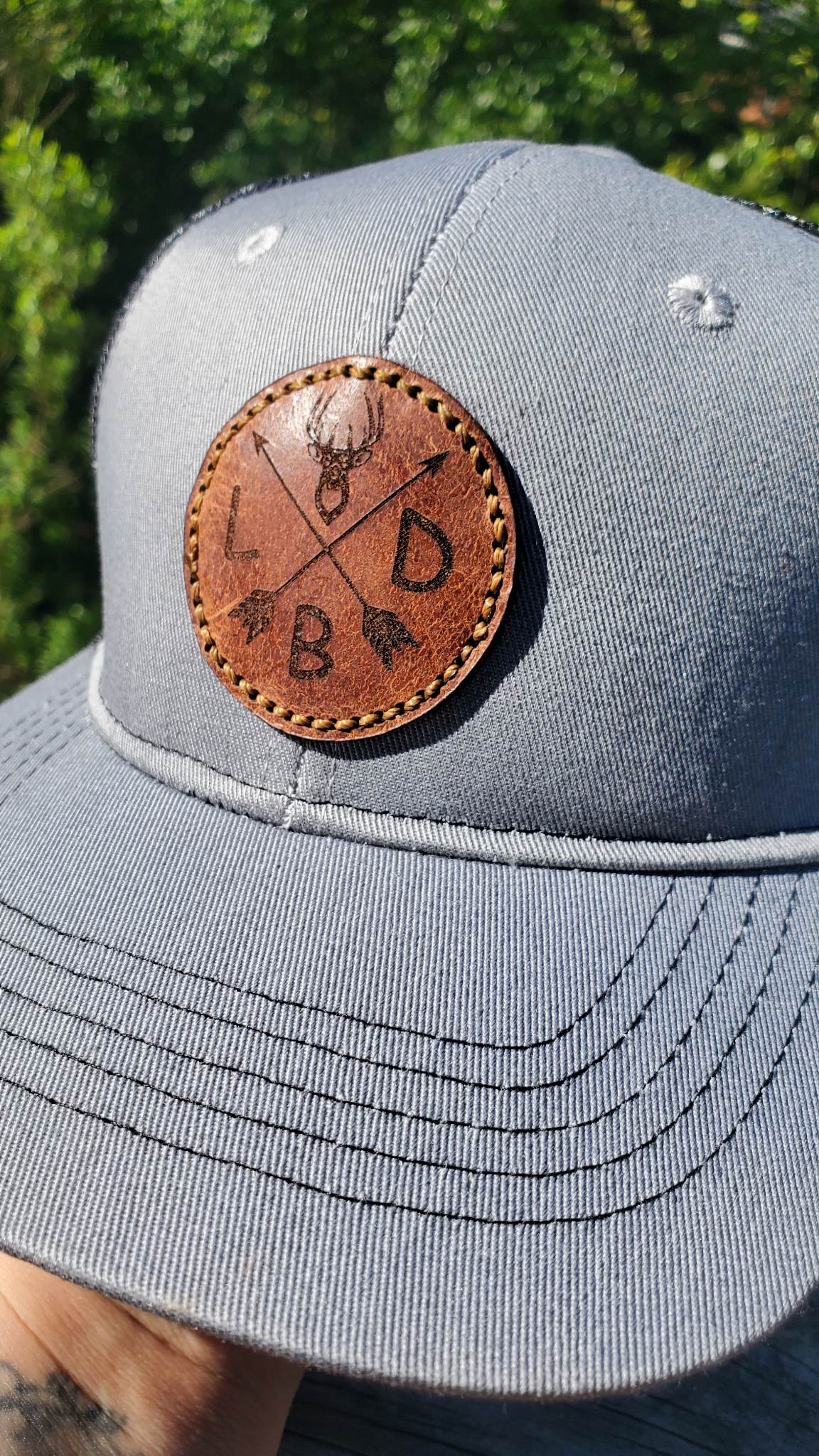 Custom Leather Patch Hat – Branded & Burned Hat Co.